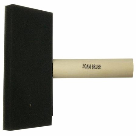 A RICHARD TOOLS A Richard Tools 80104 4 in. Foam Brush with Wood Handle 80104